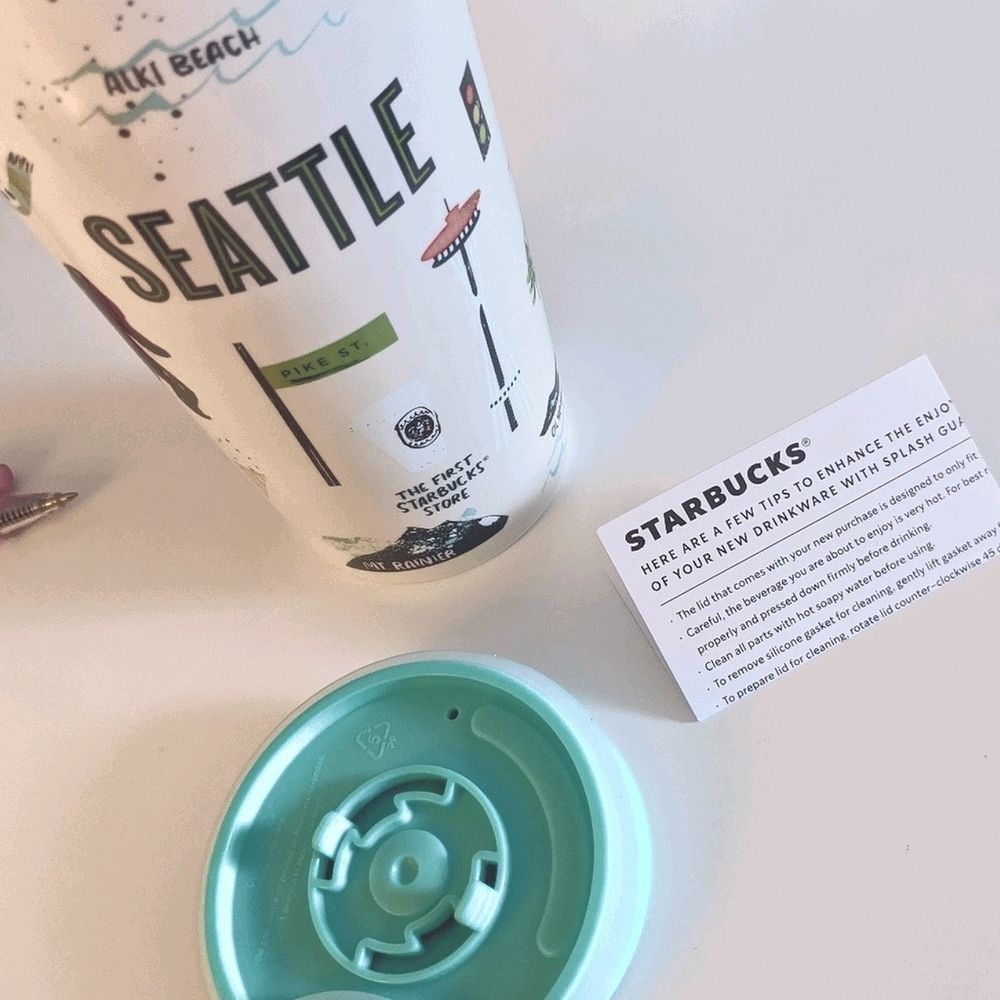 N.W.T's Seattle Starbucks Coffee Tumbler.